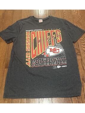 Kansas City Chiefs Kingdom Charcoal NFL Official Tee T-Shirt Size Medium Men’s